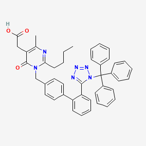 2-[2-Butyl-4-methyl-6-oxo-1-[[4-[2-(1-trityltetrazol-5-yl)phenyl]phenyl]methyl]pyrimidin-5-yl]acetic acid