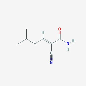 2-Cyano-5-methylhex-2-enamide