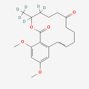 molecular formula C20H26O5 B13444218 rac 2,4-O-Dimethylzearalenone-d6 