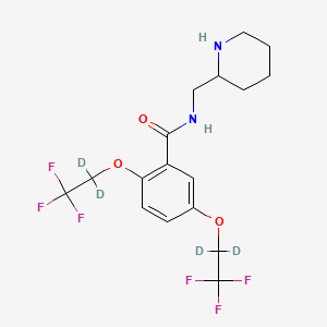 molecular formula C17H20F6N2O3 B13444232 Flecainide-d4 