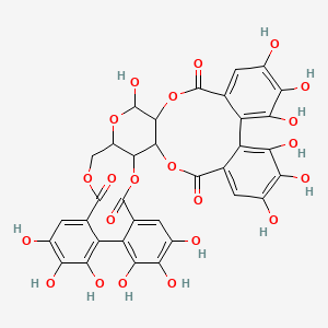 7,8,9,12,13,14,20,28,29,30,33,34,35-Tridecahydroxy-3,18,21,24,39-pentaoxaheptacyclo[20.17.0.02,19.05,10.011,16.026,31.032,37]nonatriaconta-5,7,9,11,13,15,26,28,30,32,34,36-dodecaene-4,17,25,38-tetrone