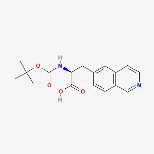 molecular formula C17H20N2O4 B13444350 (S)-2-((Tert-butoxycarbonyl)amino)-3-(isoquinolin-6-YL)propanoic acid 