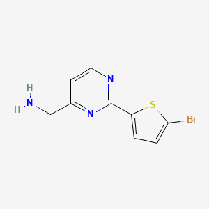 molecular formula C9H8BrN3S B13444363 (2-(5-Bromothiophen-2-yl)pyrimidin-4-yl)methanamine 