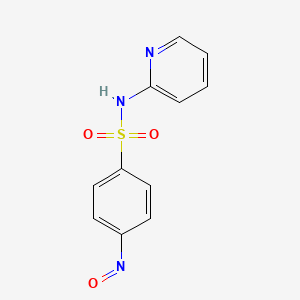 molecular formula C11H9N3O3S B13444381 4-nitroso-N-(pyridin-2-yl)benzenesulfonamide 