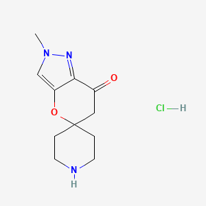 2'-methyl-2'H-spiro[piperidine-4,5'-pyrano[3,2-c]pyrazol]-7'(6'H)-one hydrochloride