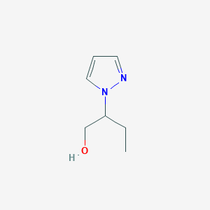 molecular formula C7H12N2O B1344447 2-(1H-吡唑-1-基)丁醇 CAS No. 1170523-83-7