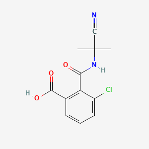 3-Chloro-2-((2-cyanopropan-2-yl)carbamoyl)benzoic Acid