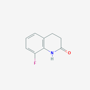 molecular formula C9H8FNO B134445 8-Fluoro-3,4-dihydroquinolin-2(1H)-one CAS No. 143268-79-5