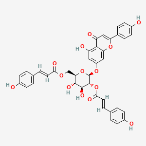 molecular formula C39H32O14 B13444534 Apigenin 7-O-(2'',6''-di-O-E-p-coumaroyl)glucoside 