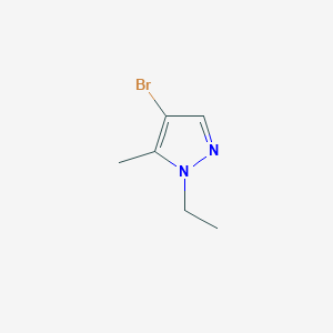 molecular formula C6H9BrN2 B1344454 4-bromo-1-ethyl-5-methyl-1H-pyrazole CAS No. 1171667-09-6