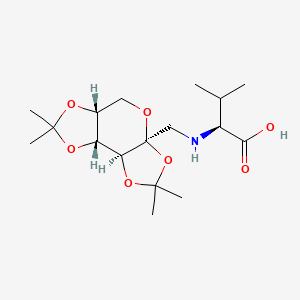 (2S)-3-methyl-2-[[(1R,2S,6S,9R)-4,4,11,11-tetramethyl-3,5,7,10,12-pentaoxatricyclo[7.3.0.02,6]dodecan-6-yl]methylamino]butanoic acid