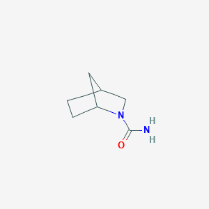 molecular formula C7H12N2O B13444618 2-Azabicyclo[2.2.1]heptane-2-carboxamide 