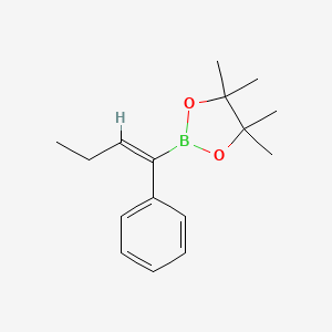 molecular formula C16H23BO2 B13444703 (Z)-4,4,5,5-Tetramethyl-2-(1-phenylbut-1-en-1-yl)-1,3,2-dioxaborolane 