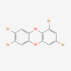 molecular formula C12H4Br4O2 B13444735 1,3,7,8-Tetrabromodibenzo-p-dioxin CAS No. 109333-31-5