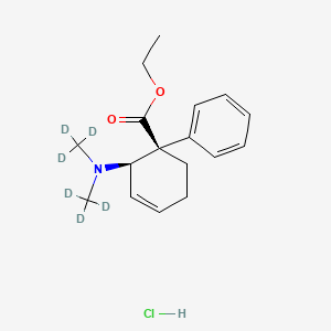 molecular formula C17H24ClNO2 B13444739 Tilidine-d6 Hydrochloride CAS No. 1217655-15-6