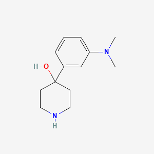 molecular formula C13H20N2O B13444778 4-(3-(Dimethylamino)phenyl)piperidin-4-OL 