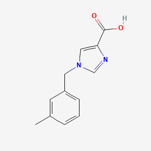 molecular formula C12H12N2O2 B13444810 1-(3-methylbenzyl)-1H-imidazole-4-carboxylic acid 