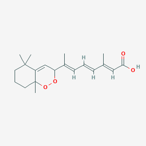 (2E,4E,6E)-7-(5,5,8a-trimethyl-3,6,7,8-tetrahydro-1,2-benzodioxin-3-yl)-3-methylocta-2,4,6-trienoic acid