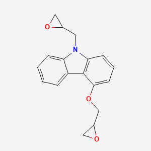 4-(Oxiran-2-ylmethoxy)-9-(oxiran-2-ylmethyl)-9H-carbazole