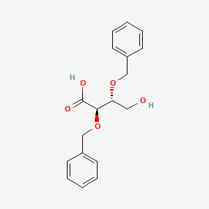 molecular formula C18H20O5 B13444873 (2R,3R)-4-Hydroxy-2,3-bis(phenylmethoxy)-butanoic Acid 