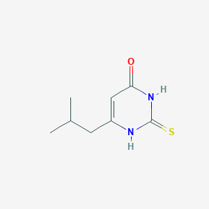 molecular formula C8H12N2OS B13444879 6-Isobutyl-2-mercaptopyrimidin-4-ol CAS No. 139541-33-6