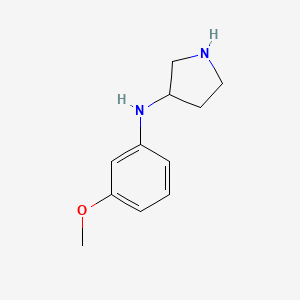molecular formula C11H16N2O B1344491 N-(3-methoxyphenyl)pyrrolidin-3-amine CAS No. 886506-01-0