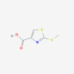 molecular formula C5H5NO2S2 B1344492 2-(甲硫基)-1,3-噻唑-4-羧酸 CAS No. 907543-75-3