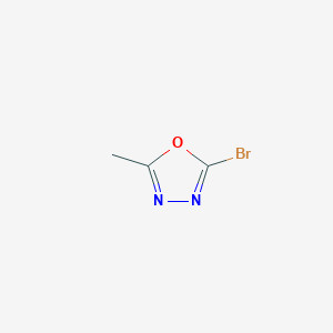 molecular formula C3H3BrN2O B1344494 2-Bromo-5-methyl-1,3,4-oxadiazole CAS No. 864750-58-3