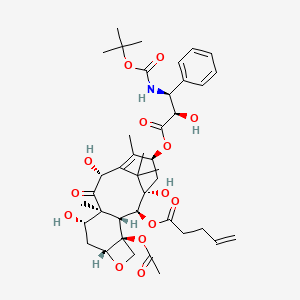 [(1S,2S,3R,4S,7R,9S,10S,12R,15S)-4-acetyloxy-1,9,12-trihydroxy-15-[(2R,3S)-2-hydroxy-3-[(2-methylpropan-2-yl)oxycarbonylamino]-3-phenylpropanoyl]oxy-10,14,17,17-tetramethyl-11-oxo-6-oxatetracyclo[11.3.1.03,10.04,7]heptadec-13-en-2-yl] pent-4-enoate