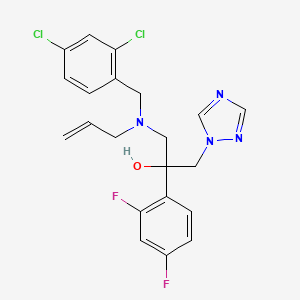 1-{[(2,4-Dichlorophenyl)methyl](prop-2-en-1-yl)amino}-2-(2,4-difluorophenyl)-3-(1H-1,2,4-triazol-1-yl)propan-2-ol