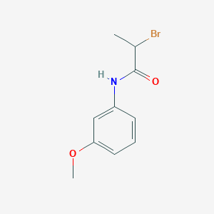 molecular formula C10H12BrNO2 B1344497 2-溴-N-(3-甲氧基苯基)丙酰胺 CAS No. 1119449-95-4