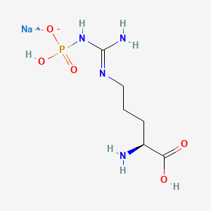 sodium;[[N'-[(4S)-4-amino-4-carboxybutyl]carbamimidoyl]amino]-hydroxyphosphinate