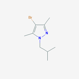 molecular formula C9H15BrN2 B1344503 4-bromo-1-isobutyl-3,5-dimethyl-1H-pyrazole CAS No. 1171526-62-7