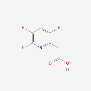 molecular formula C7H4F3NO2 B1344512 (3,5,6-三氟吡啶-2-基)乙酸 CAS No. 1119450-11-1