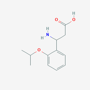 molecular formula C12H17NO3 B1344513 3-氨基-3-(2-异丙氧基苯基)丙酸 CAS No. 890045-11-1