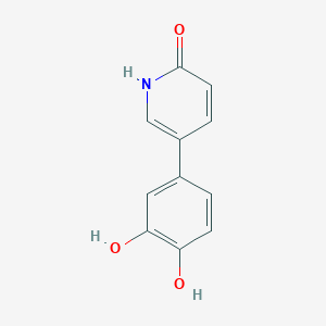 B134452 2(1H)-Pyridinone, 5-(3,4-dihydroxyphenyl)-(9CI) CAS No. 146535-46-8