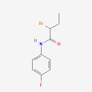 molecular formula C10H11BrFNO B1344528 2-溴-N-(4-氟苯基)丁酰胺 CAS No. 1119452-35-5
