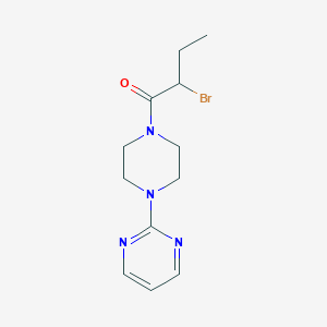 B1344534 2-[4-(2-Bromobutanoyl)piperazin-1-yl]pyrimidine CAS No. 1119452-37-7