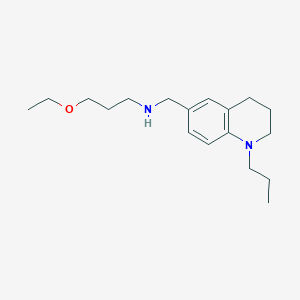 molecular formula C18H30N2O B1344537 (3-乙氧基丙基)[(1-丙基-1,2,3,4-四氢喹啉-6-基)甲基]胺 CAS No. 1119451-45-4
