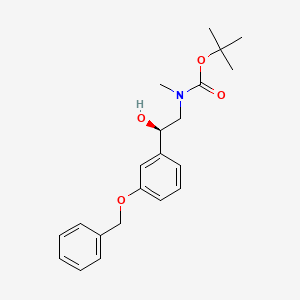 tert-butyl N-[(2R)-2-hydroxy-2-(3-phenylmethoxyphenyl)ethyl]-N-methylcarbamate