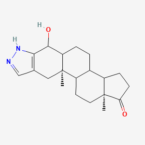 4-Hydroxyprostanozol-17-ketone