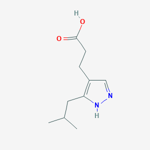 3-(3-isobutyl-1H-pyrazol-4-yl)propanoic acid