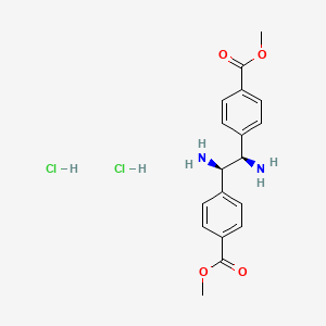 methyl 4-[(1R,2R)-1,2-diamino-2-(4-methoxycarbonylphenyl)ethyl]benzoate;dihydrochloride