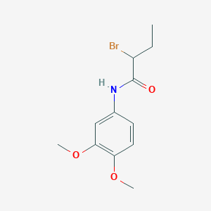 molecular formula C12H16BrNO3 B1344542 2-溴-N-(3,4-二甲氧基苯基)丁酰胺 CAS No. 1119450-40-6