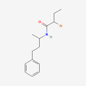 B1344543 2-bromo-N-(1-methyl-3-phenylpropyl)butanamide CAS No. 1119452-41-3