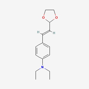 trans-4-[2-(1,3-Dioxolan-2-yl)ethenyl]-N,N-diethylbenzenamine