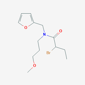molecular formula C13H20BrNO3 B1344546 2-溴-N-(2-呋喃甲基)-N-(3-甲氧基丙基)-丁酰胺 CAS No. 1119453-07-4