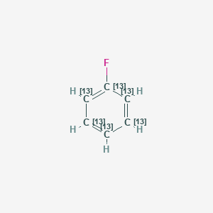 molecular formula C6H5F B13445468 fluoro(1,2,3,4,5,6-13C6)cyclohexatriene 