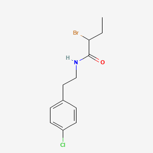 molecular formula C12H15BrClNO B1344548 2-溴-N-[2-(4-氯苯基)乙基]丁酰胺 CAS No. 1119452-43-5