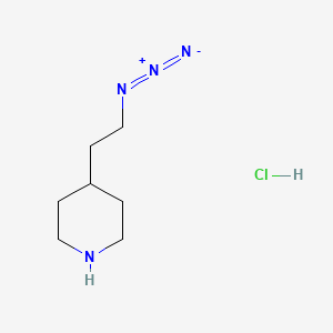 molecular formula C7H15ClN4 B13445491 4-(2-Azidoethyl)piperidine hydrochloride CAS No. 2453324-67-7